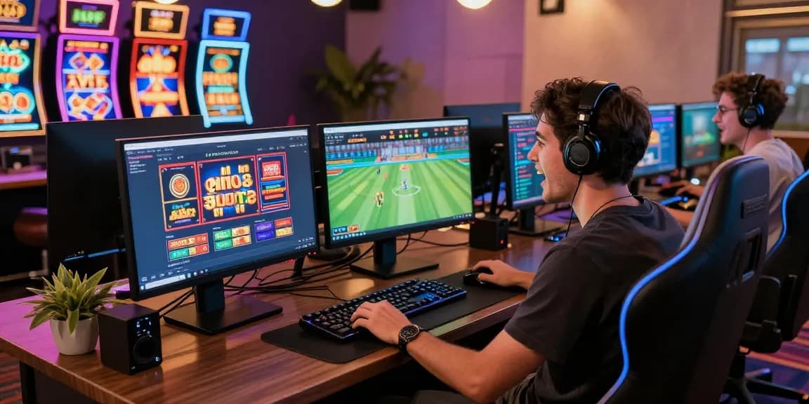 Exciting online gaming at https://hrnd.co.uk featuring a player engaging with top non UK casinos.