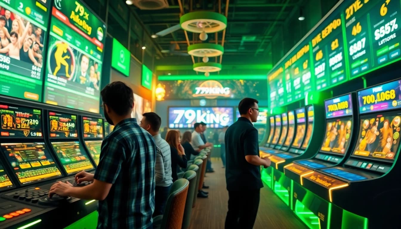 Immerse in the vibrant world of online gaming with 79king hn's inviting interface and interactive environment.