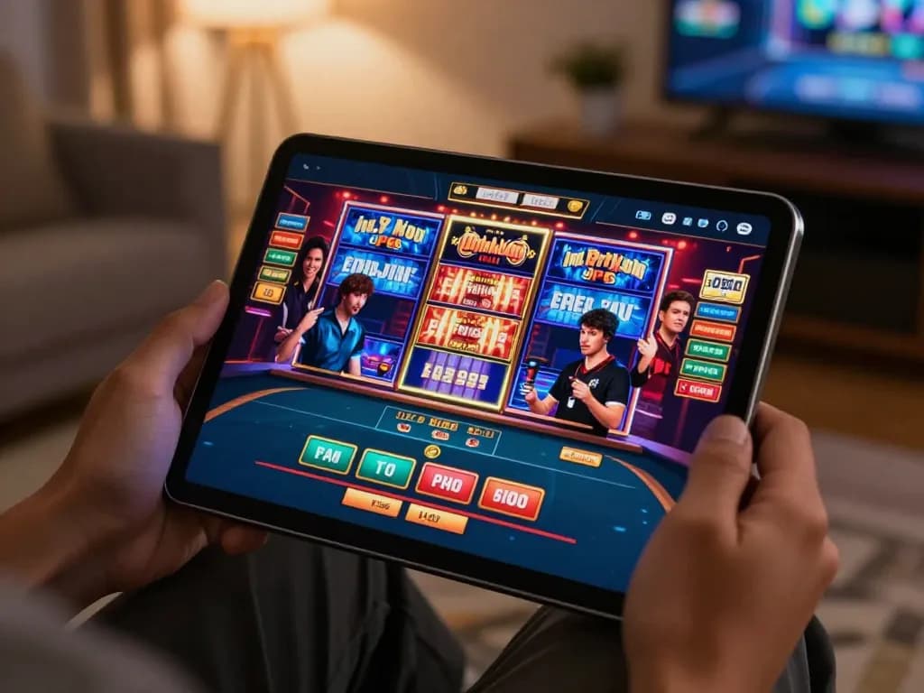 Players enjoying online casinos not on gamstop in a cozy home environment with vibrant gaming interfaces