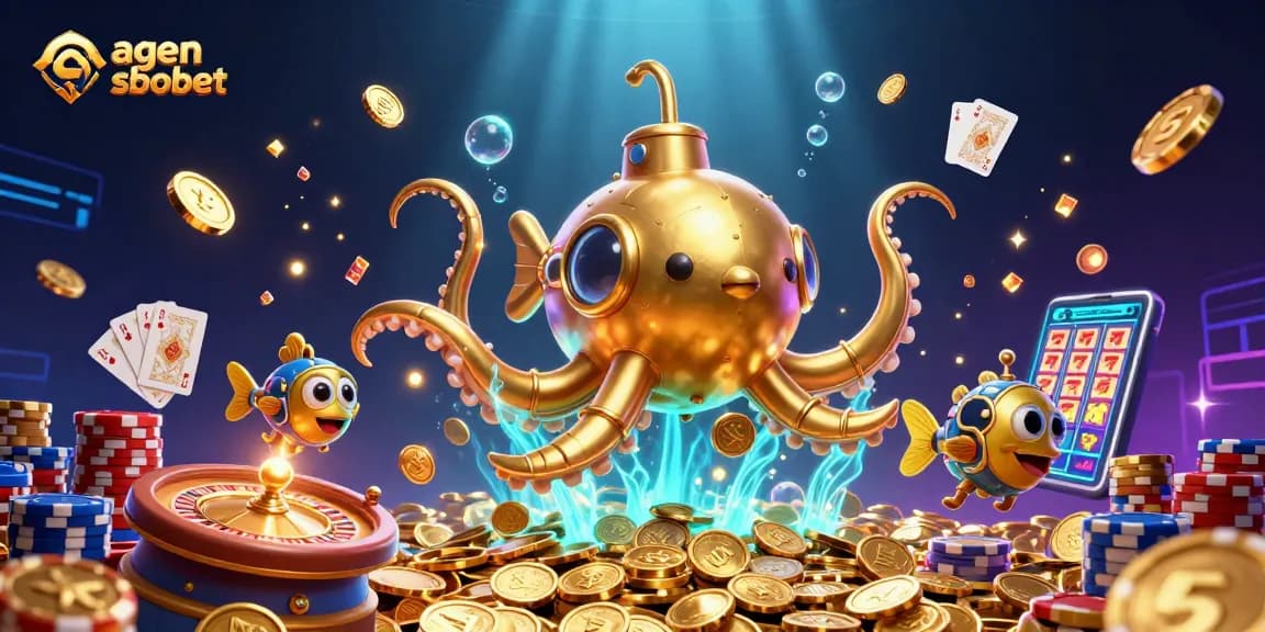 Engage with agen sbobet in dynamic sports betting action with vibrant 3D casino elements.