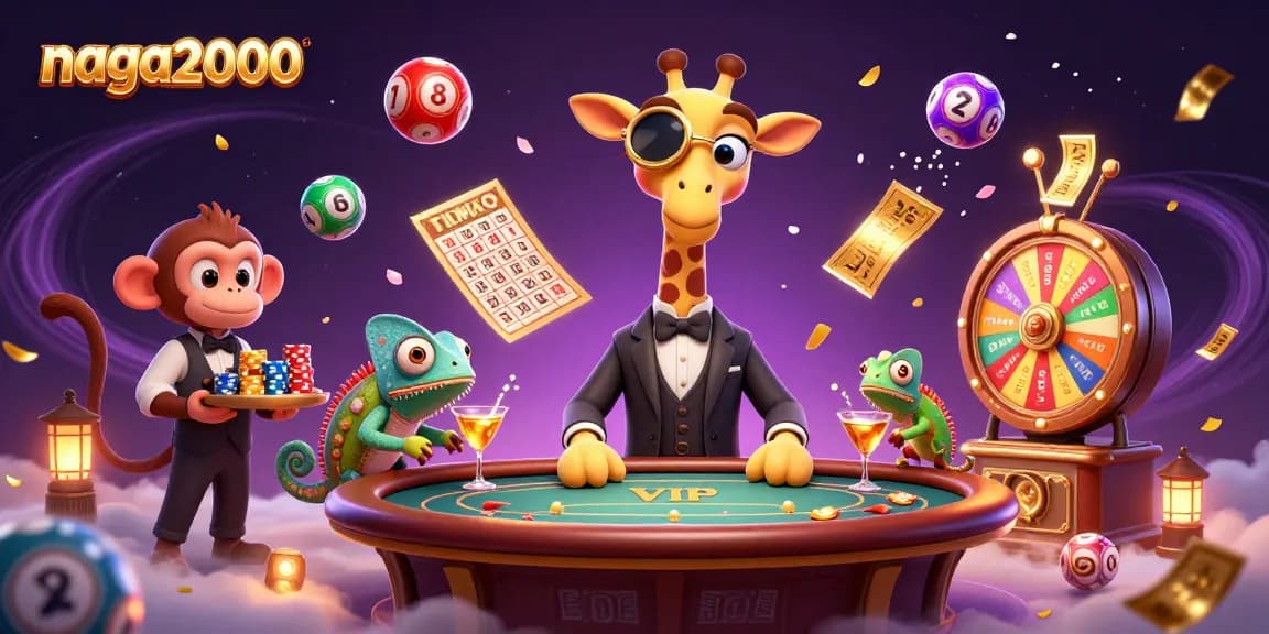 Bermain di NAGA2000 dengan karakter unik di meja poker dan elemen keberuntungan yang menarik.