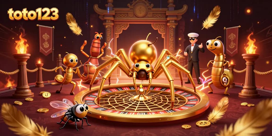 Bet on the thrilling toto123 platform with a lively roulette web scene spinning excitement.