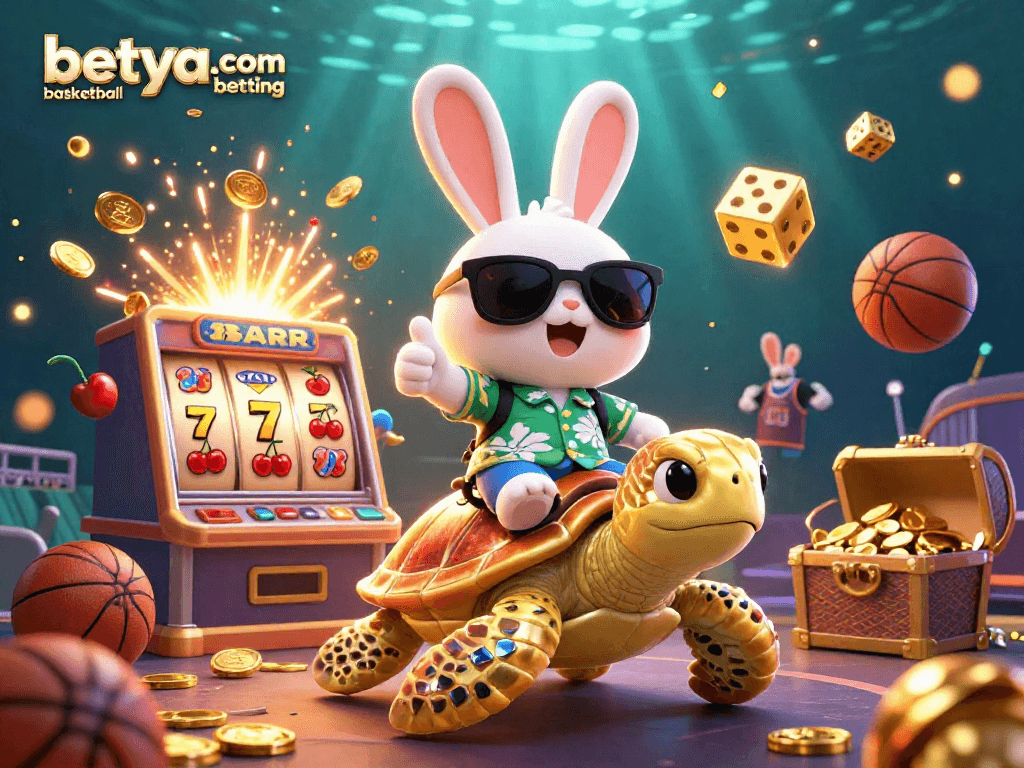 Experience betya.com basketball betting with vibrant illustrations of fun characters and dynamic gaming elements.