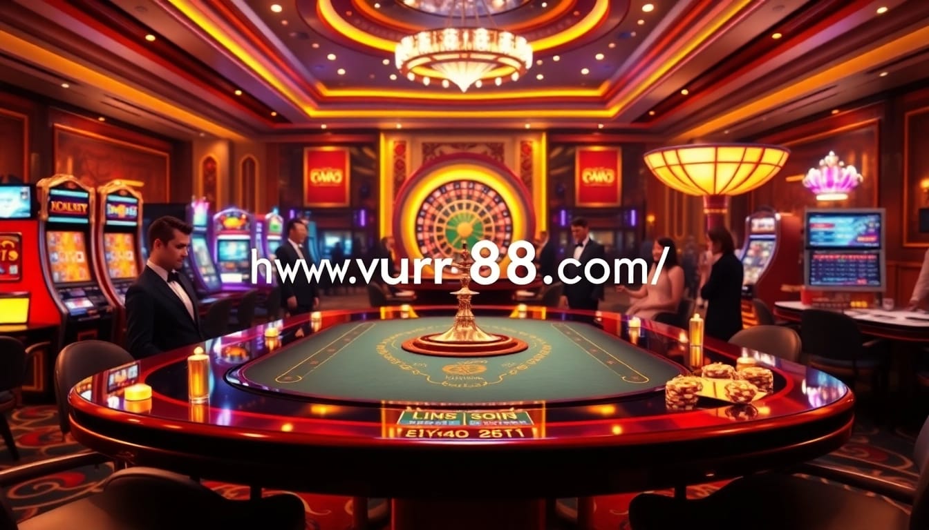 Engage in exciting gameplay at https://urr88.com/ with vibrant casino tables and professional dealers.