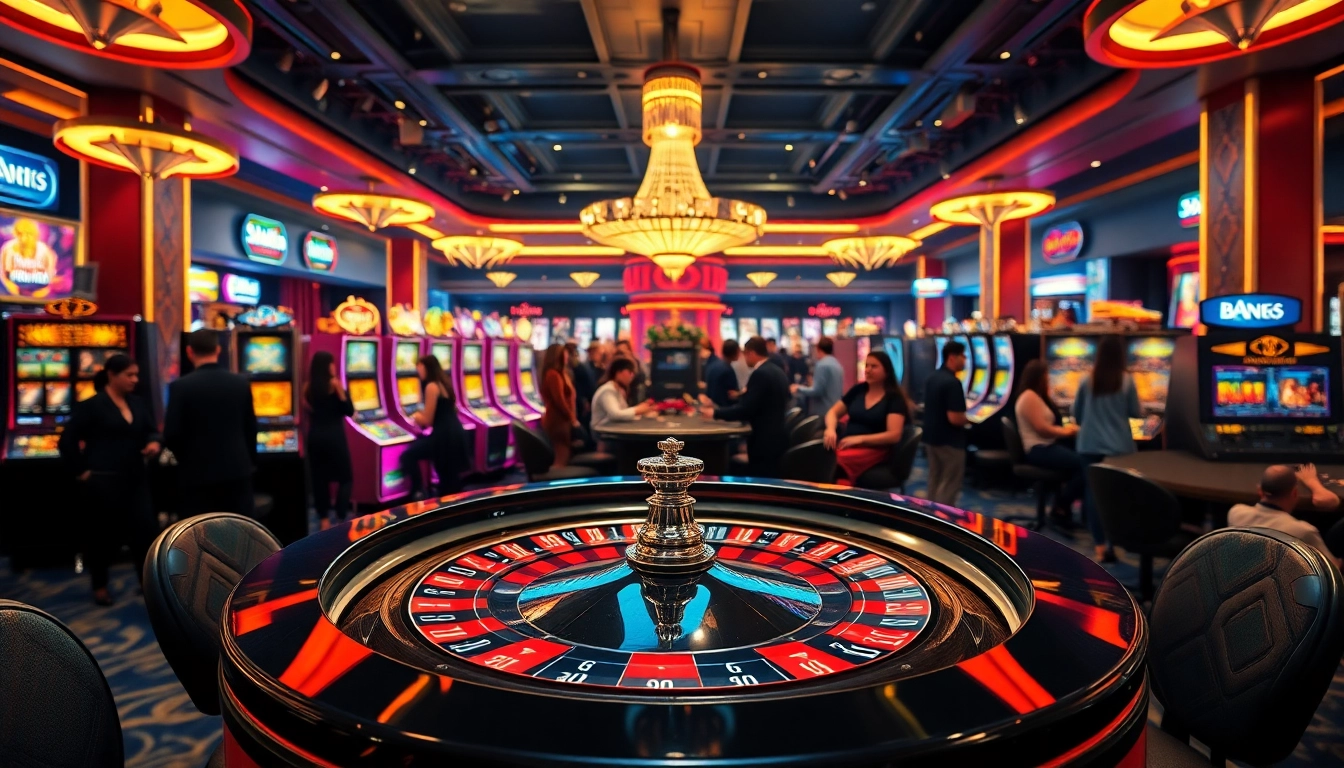 Menggoda permainan togel389 di kasino dengan suasana yang meriah dan penuh warna.