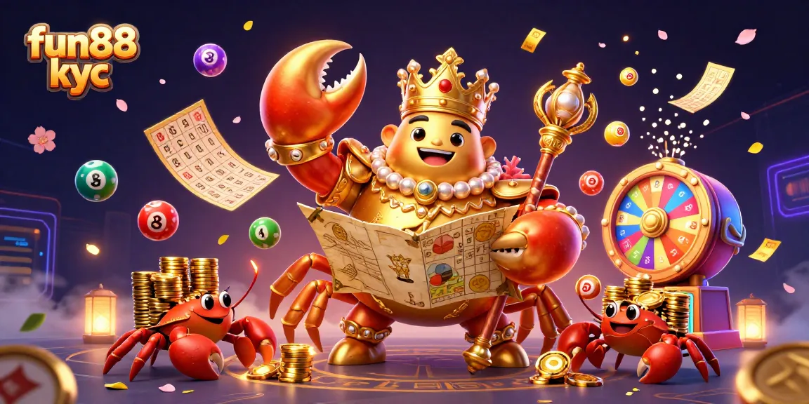 Cược tại fun88 kyc với cua vàng và sảnh trò chơi sống động tạo cơ hội thắng lớn.