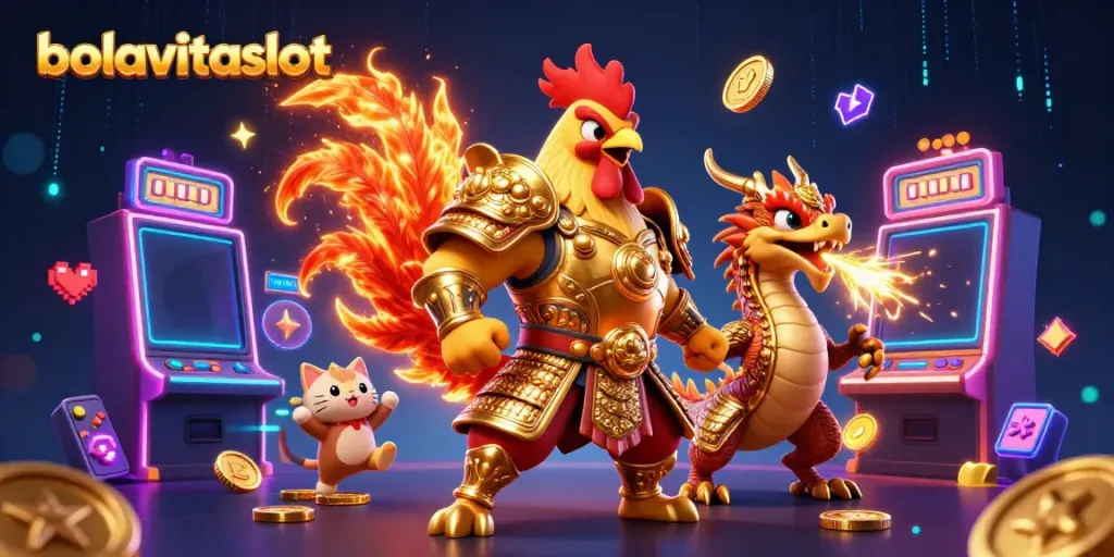 Experience the excitement of bolavitaslot with dynamic characters and vibrant slot game elements.
