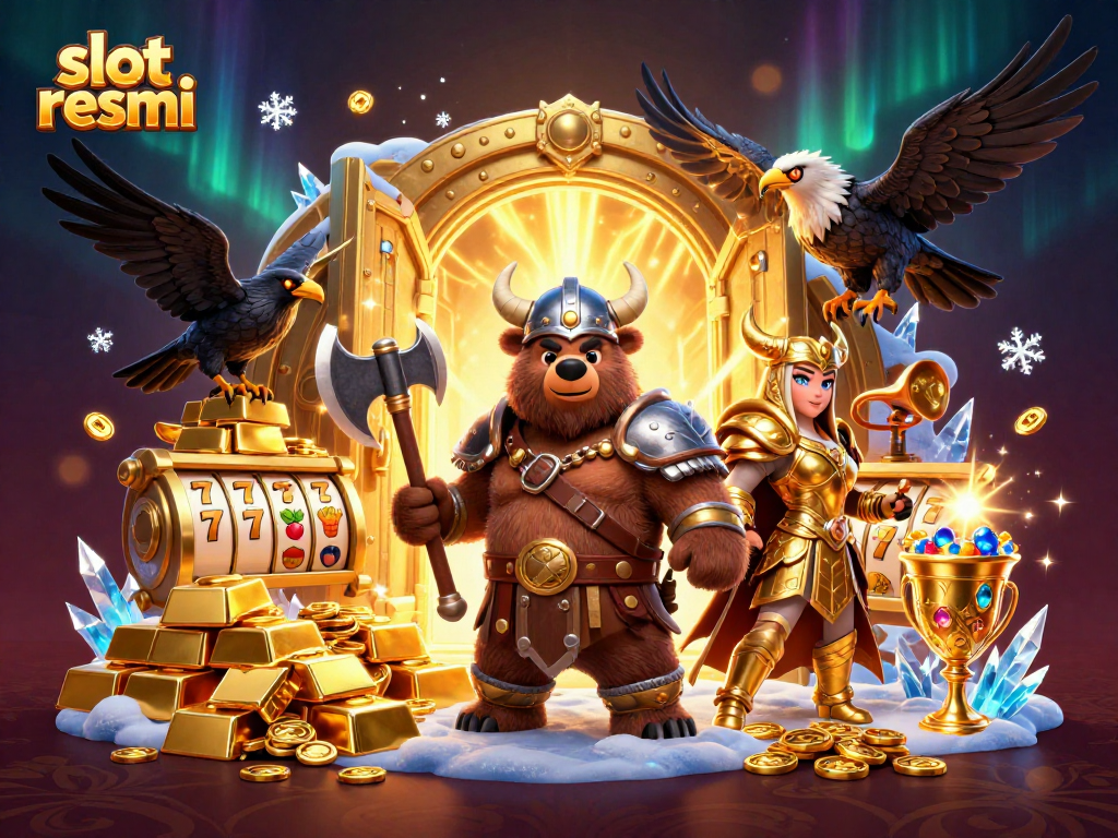 Engage in thrilling slot resmi action with Viking and Valkyrie amidst dazzling treasures.