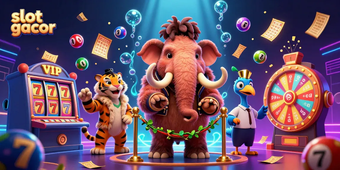 Experience the thrilling atmosphere of slot gacor with a busy casino scene featuring dynamic game elements.