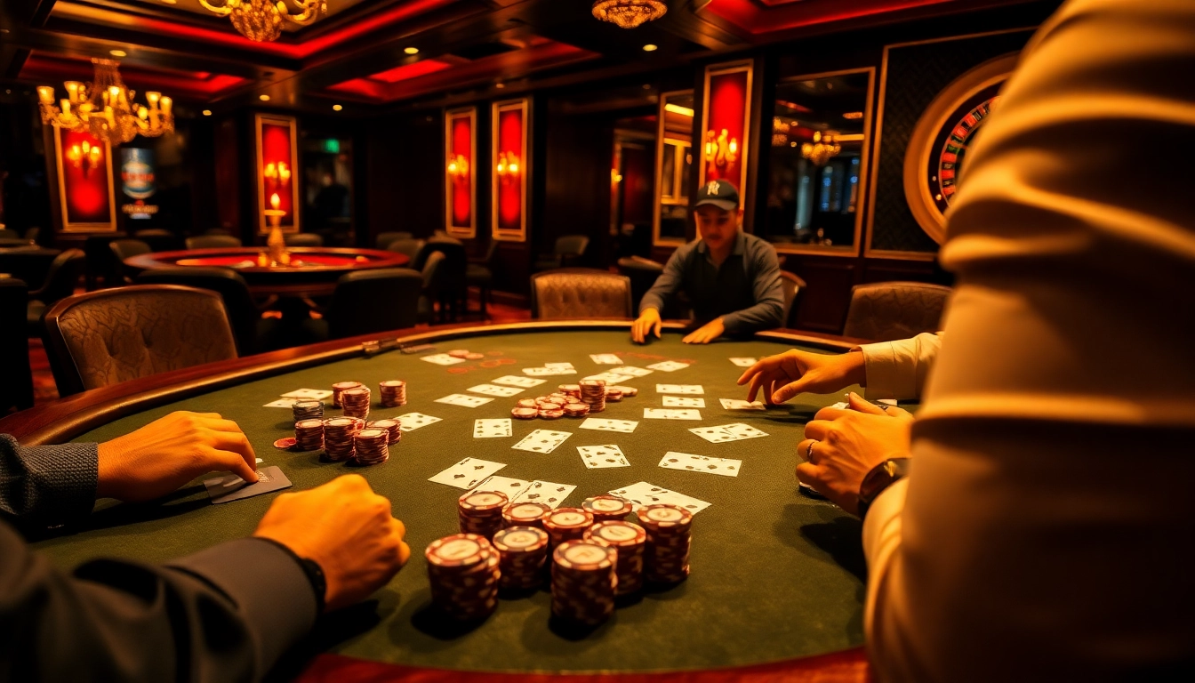 Experience the thrill of high-stakes gaming at https://www.kjc.global/ with a vibrant poker table scene.