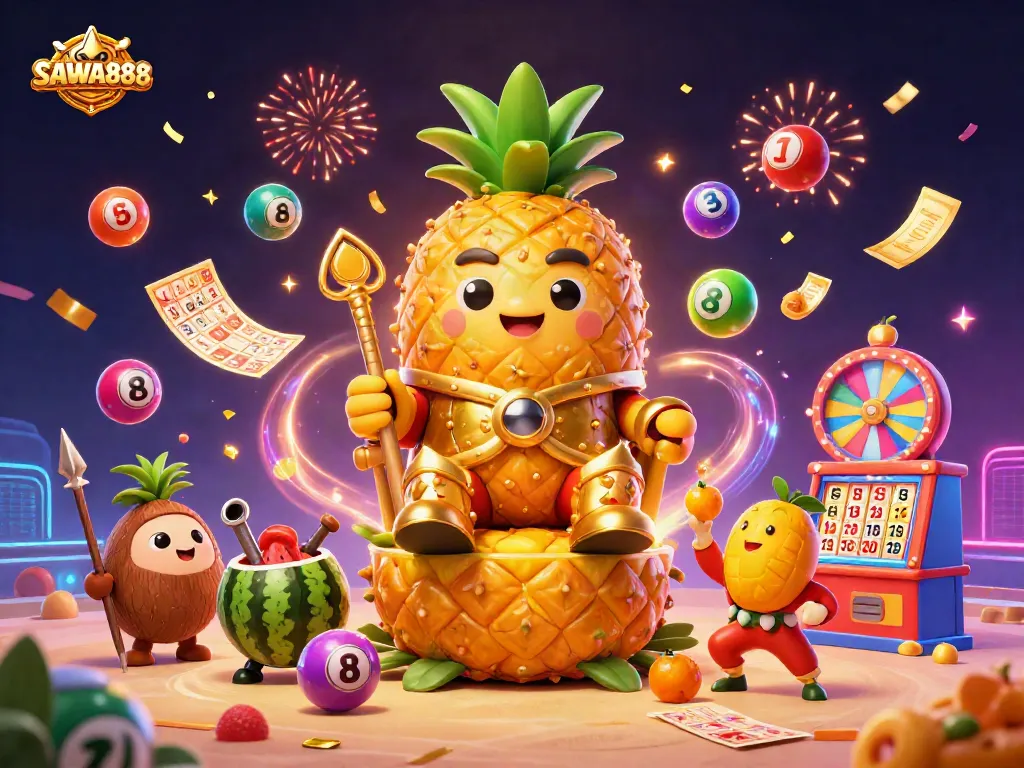 Engage with exciting lottery adventures at SAWA888 featuring vibrant characters and dynamic gaming elements.
