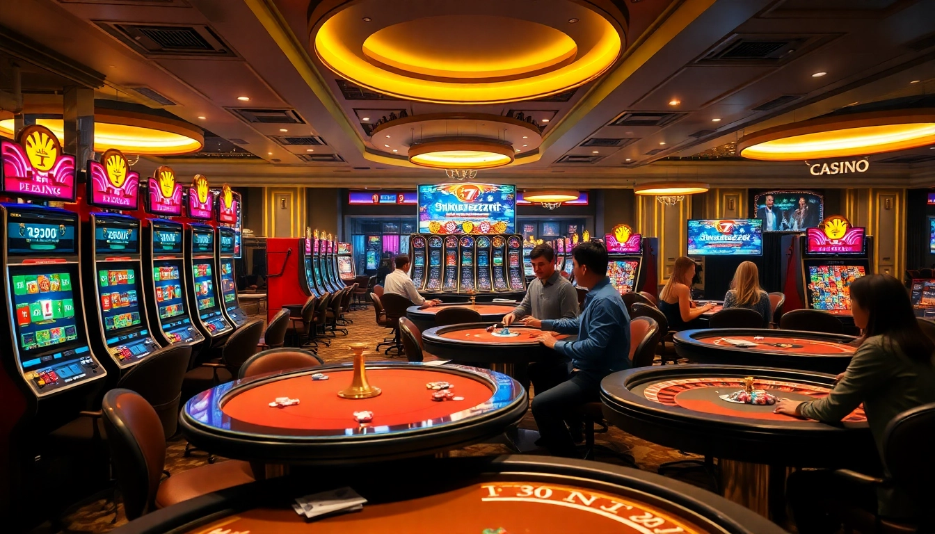Experience the thrill of slots at 7hh.games, with engaging players and captivating casino ambiance.