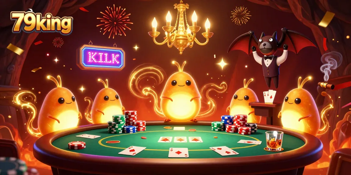 79king showcases a vibrant casino scene illuminated by glowworms in a fantasy setting