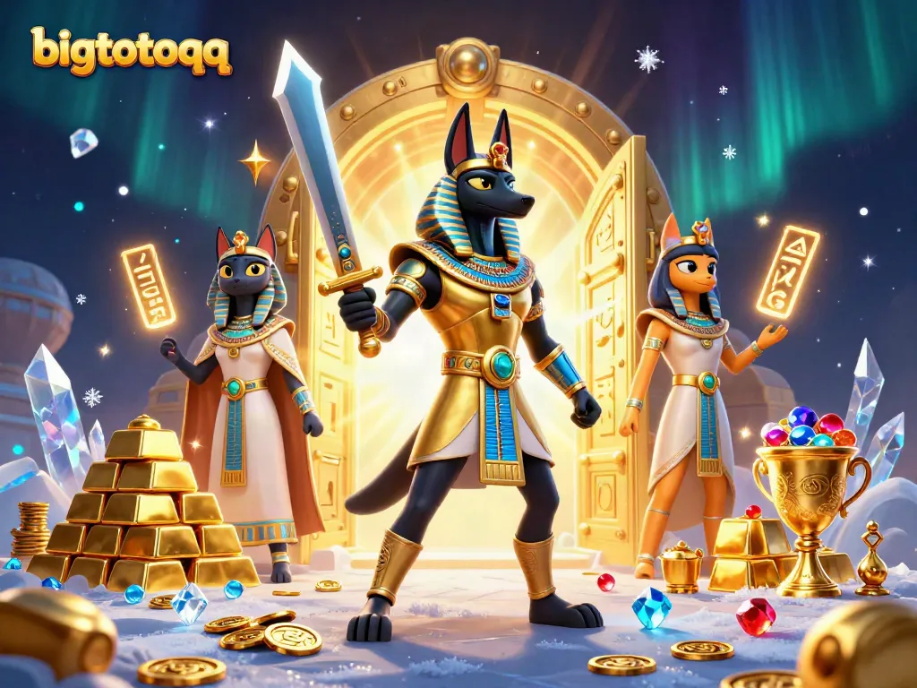 Engage with vibrant slots and games at bigtotoqq amidst sparkling treasures and mystical elements.
