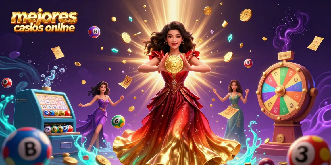 Experience mejores casinos online with vibrant graphics showcasing a stunning casino scene filled with excitement and winning opportunities.