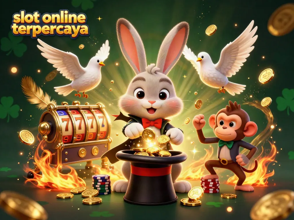 Menggairahkan permainan slot online terpercaya dengan karakter menarik dalam ilustrasi 3D yang penuh detail.