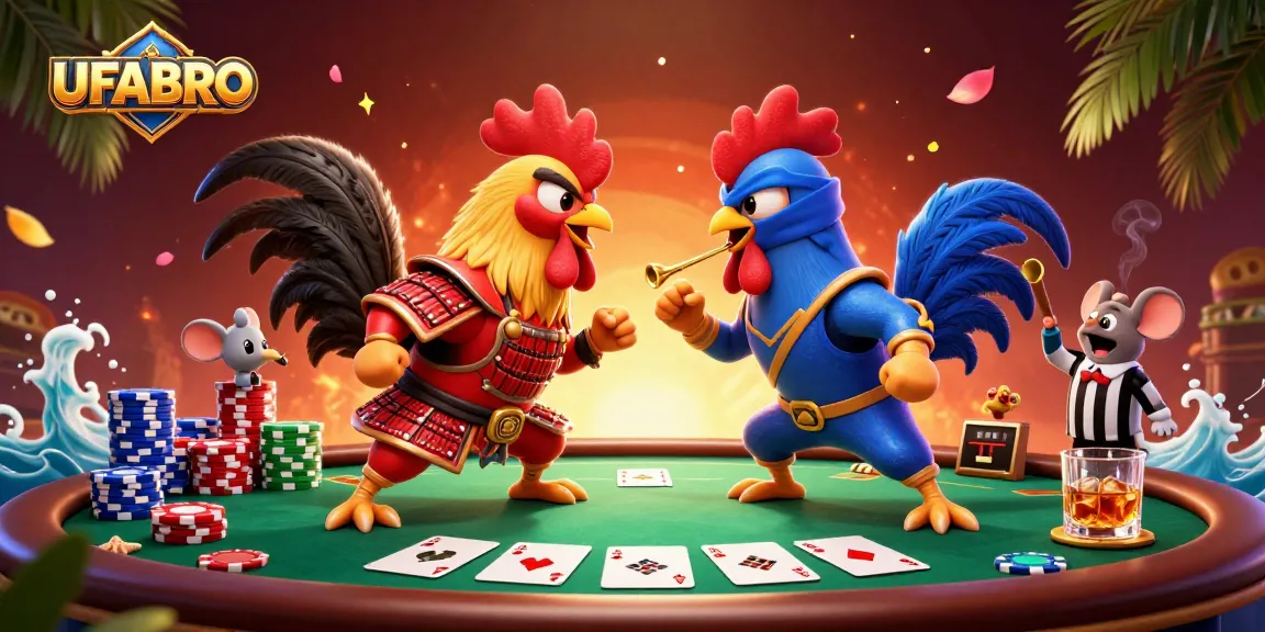 Experience thrilling battles at UFABRO with epic fighting roosters and vibrant poker gameplay.