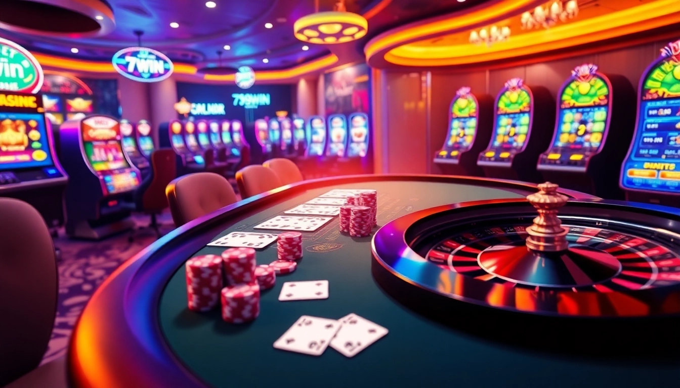 Experience the excitement of online gambling at https://789wins1.net/ with vibrant casino visuals capturing poker, slots, and roulette.