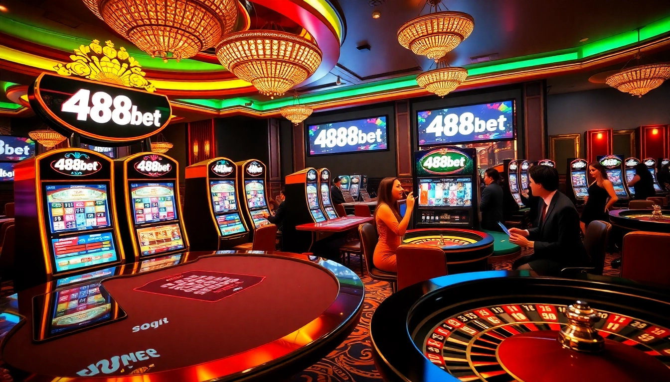 Experimenta la emoción del casino en línea 488bet con mesas de juego vibrantes y visuales atractivos.