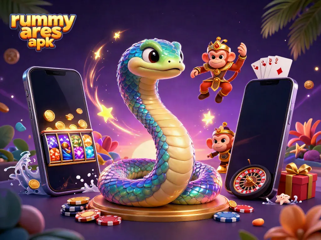 Experience thrilling rummy gameplay with the Rummy Ares APK, featuring vibrant gaming action and engaging characters.