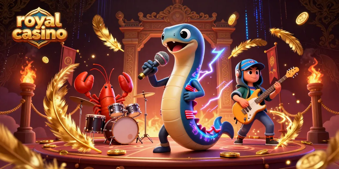 Engage with the vibrant royal casino scene featuring a DJ electric eel and lively underwater band.