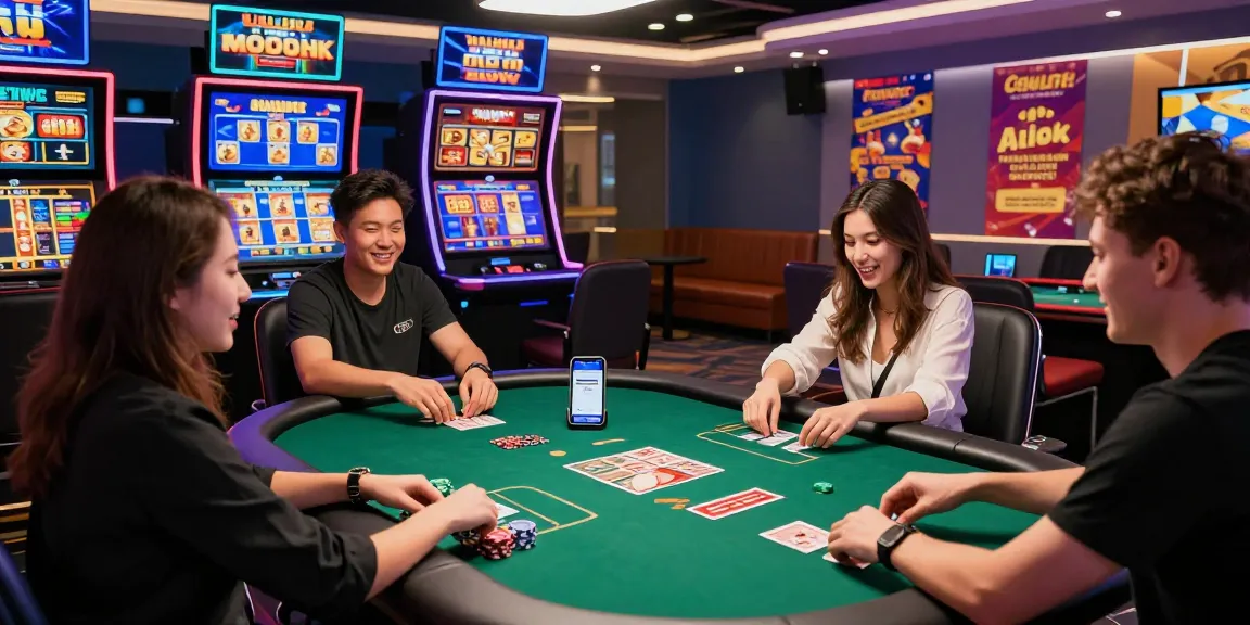 Exciting gaming moment at https://open88.games/ with friends celebrating a win, showcasing modern gaming elements.