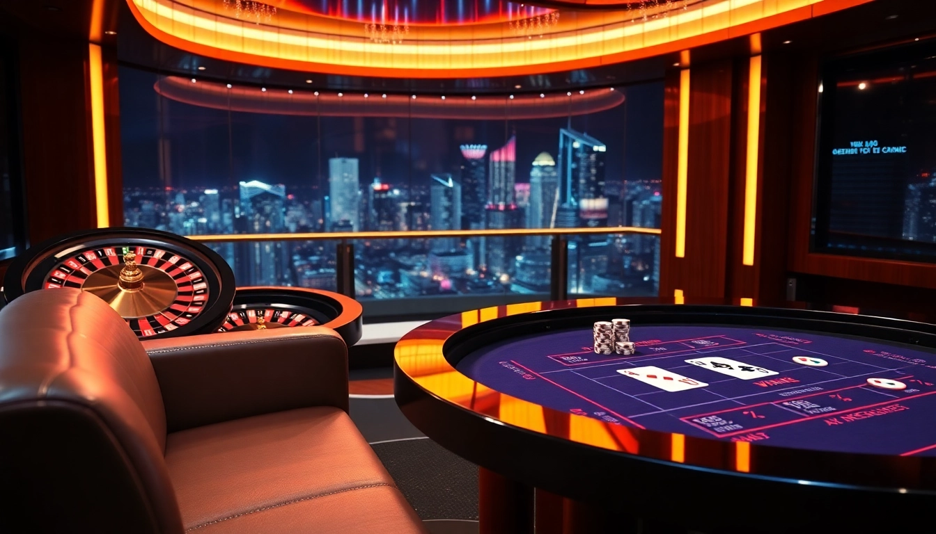 Experience the thrill of MK8 gambling with a vibrant casino interface, roulette wheel, and poker chips.