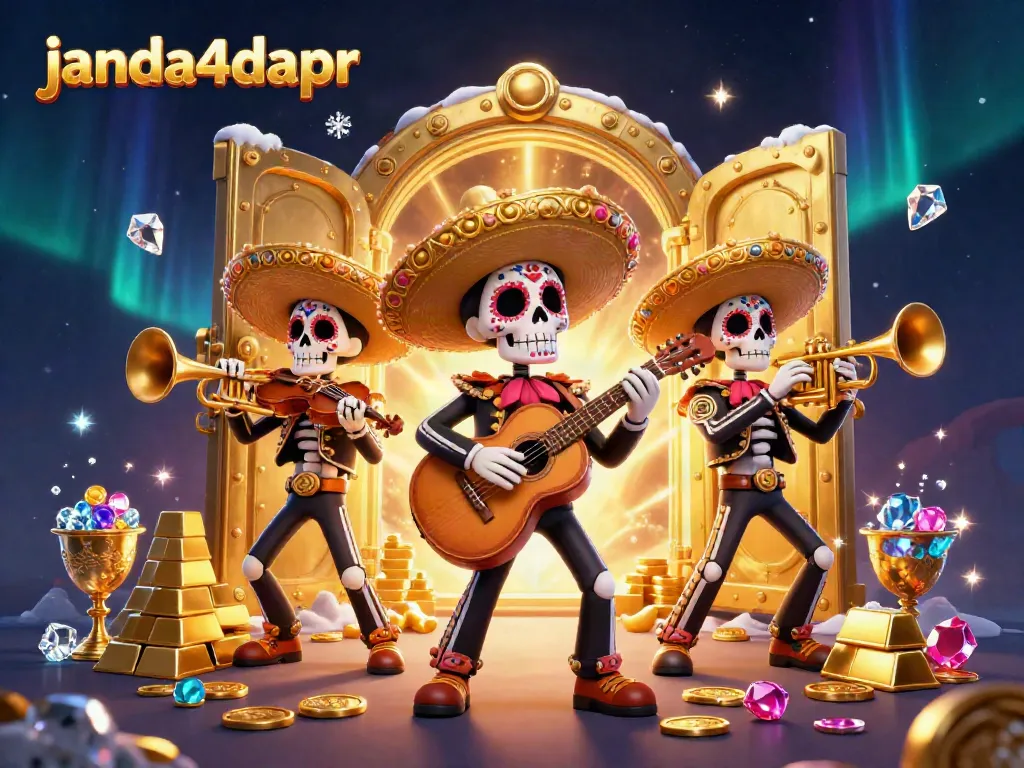 JANDA4DAPR menghadirkan suasana bermain kasino digital yang seru dengan karakter mariachi.