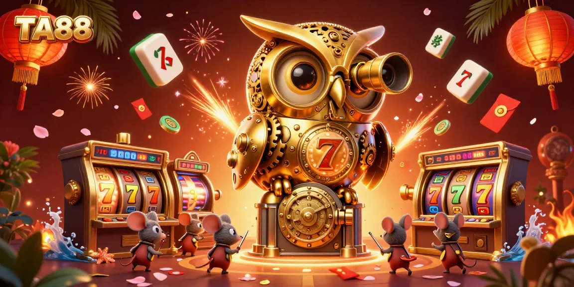 Engage in exciting gambling activities at TA88 with vibrant casino elements and captivating characters.
