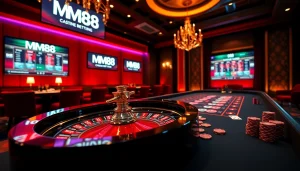 Experience the thrill of gambling with MM88 HOW on luxurious casino tables and vibrant betting scenes.