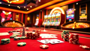 Players engaging in a thrilling gaming experience with xx88 casino chips and cards.