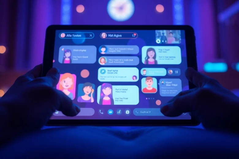 Engaging interface for ai sex chat featuring animated avatars and interactive conversations.