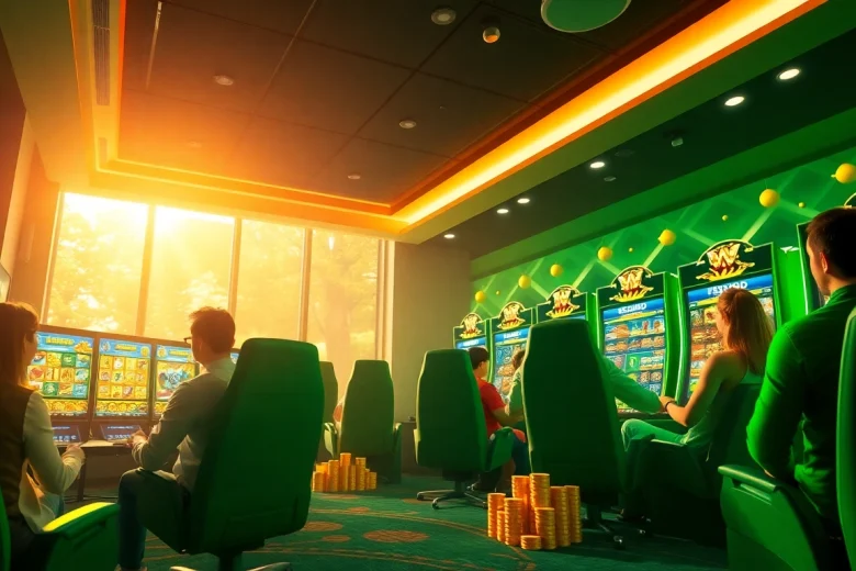 Experience the thrill of bolagacor with vibrant casino gaming atmosphere.