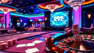 Kubet KYC players engaging in an exciting poker game at a luxurious casino table.