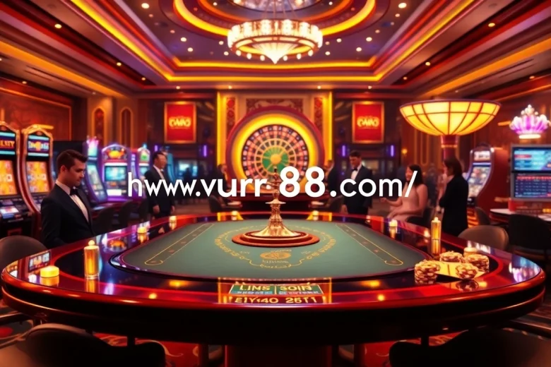 Engage in exciting gameplay at https://urr88.com/ with vibrant casino tables and professional dealers.