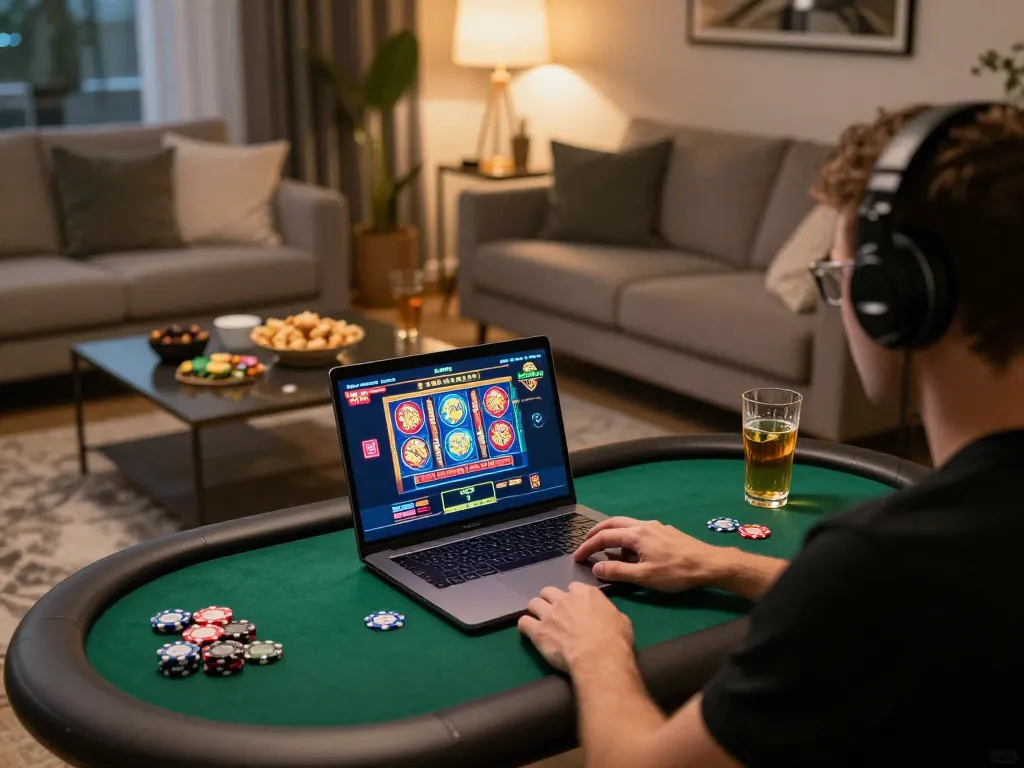 Alev casino giris screen displaying vibrant slot game, player engaged in online gambling