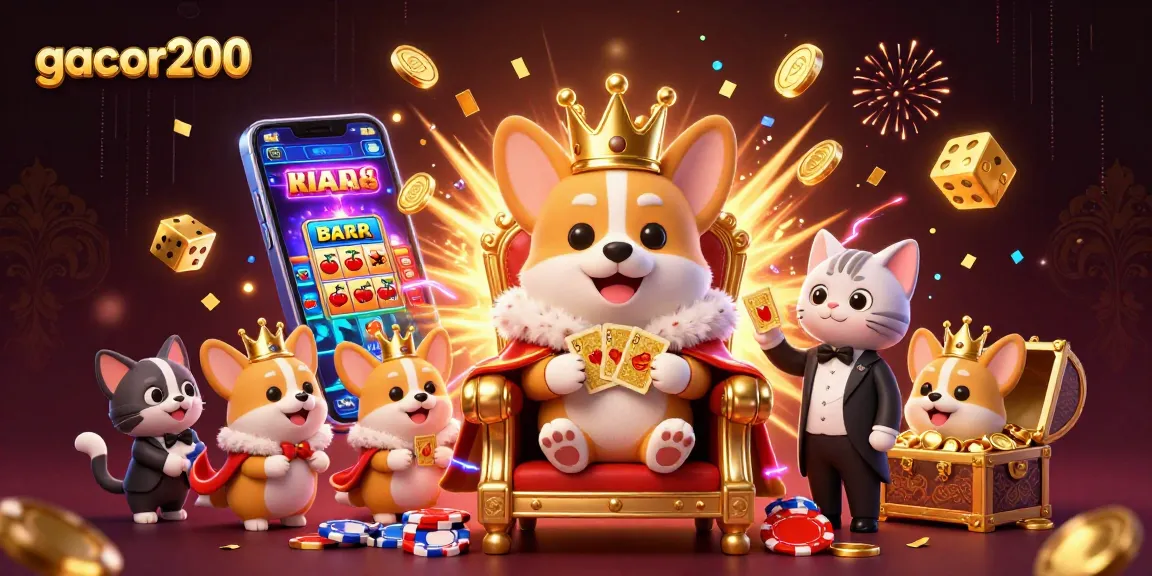 Engage with gacor200 in an exciting 3D casino scene full of vibrant games and action