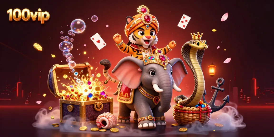 Engage in thrilling gambling adventures with 100vip, featuring rich casino-style elements and captivating scene