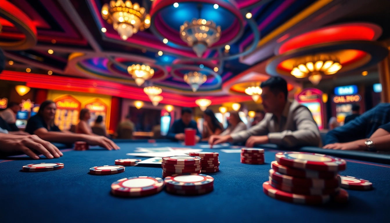 Menang besar di taruhan poker bbni4d dengan suasana kasino yang mewah.