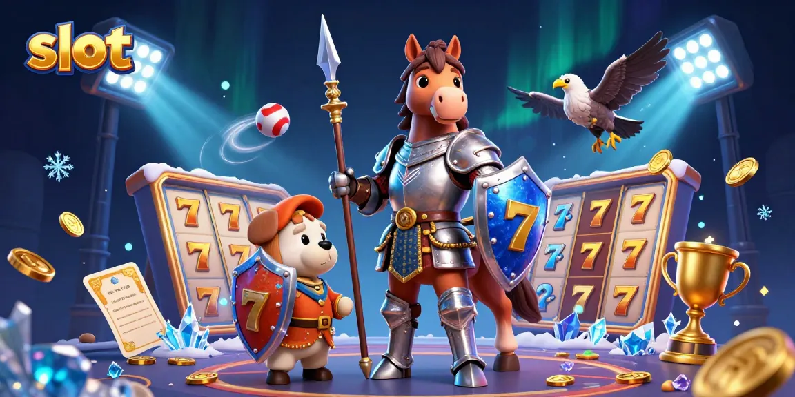 Engage in thrilling slot gameplay with vibrant characters and casino elements.