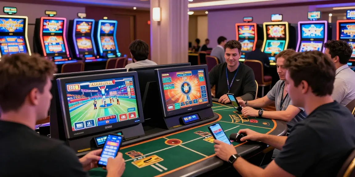 Players enjoying immersive gaming at credit card casinos with vibrant atmosphere and secure payment options.