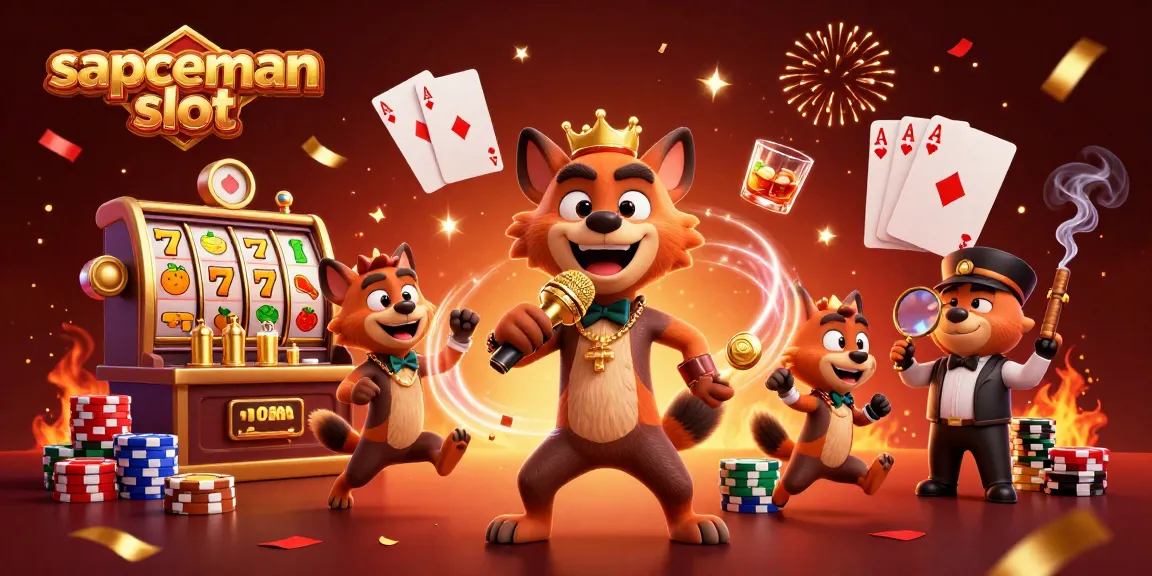 Engage with exciting sapceman slot action amid lively casino hyenas and dynamic gaming elements.